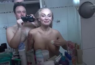 Big Fake Tits - Rough Sex for a Russian
