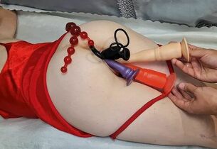StepSister Fully Stuffed With Sex Toys